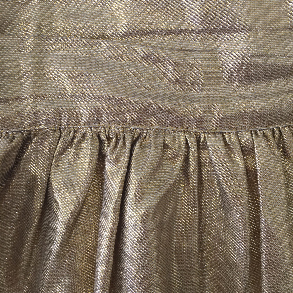 Elizabeth and James metallic Gold skirt XS - Picture 3 of 4